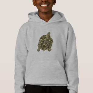 Sweatshirts de tortue des étoiles noires et jaunes