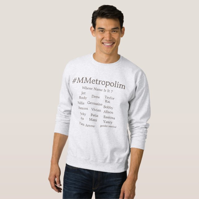 Sweatshirts hommes /Toutes tailles/ 0-3XL /MMETROP (Devant entier)