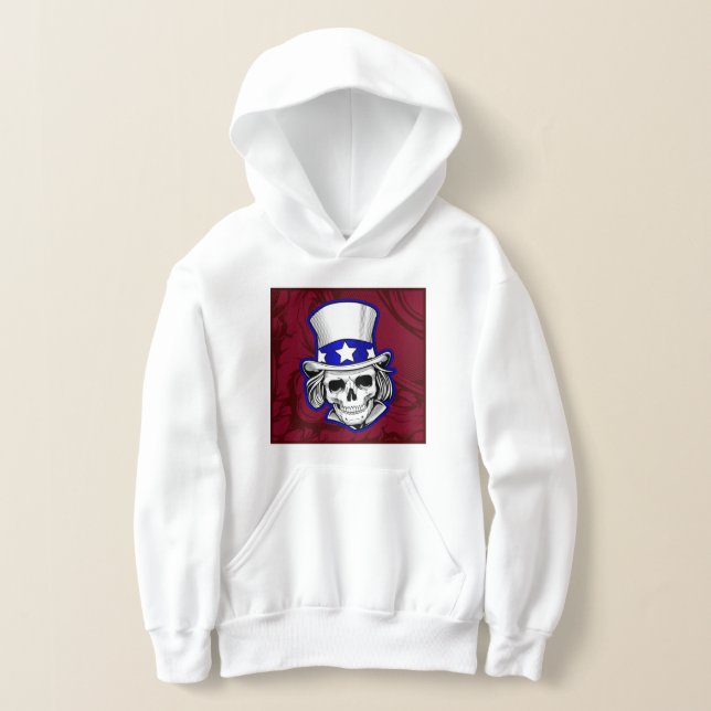 Sweatshirts sweat - shirt à capuche - Crâne de tat (Poser)