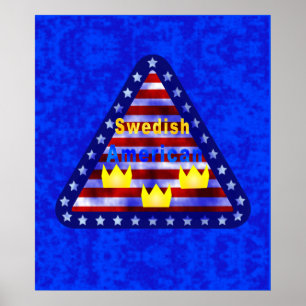Swedish American Poster