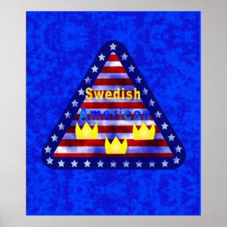 Swedish American Poster