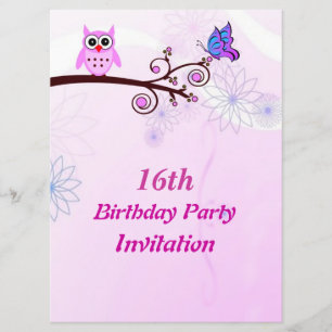 Sweet 16 Anniversaire Invitation