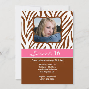 Sweet 16 Anniversaire Invitation