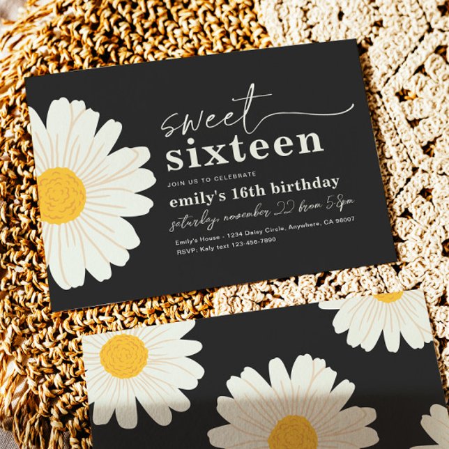 Sweet 16 Anniversaire Invitation (Créateur téléchargé)