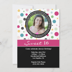 Sweet 16 Anniversaire Invitation