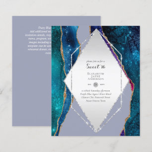 Sweet 16 Anniversaire Invitations Agate Parties sc