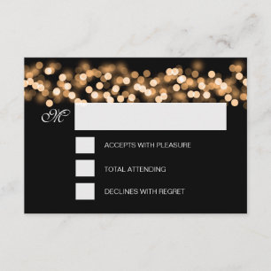 Sweet 16 Anniversaire RSVP Hollywood Glam Gold