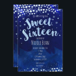 Sweet 16 Blue Winter Wonderland Invitations étoilé<br><div class="desc">Sweet 16 Blue Winter Wonderland Invitations étoilées</div>