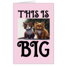 SWEET 16 CAT GRANDE CARTE D'ANNIVERSAIRE