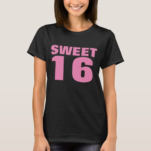 SWEET 16 FILLES T-SHIRTS TEE - SHIRTS (Devant)
