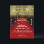 Sweet 16 Glamour Red Carpet Party Invitations<br><div class="desc">Fabuleux tapis rouge invitations de fête pour son grand jour!</div>