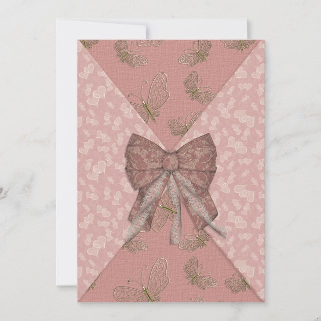 Sweet 16 invitation arc rose (Devant)