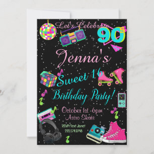 Sweet 16, Invitation des années 80, Retour aux ann