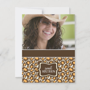 Sweet 16 Invitations de fête d'anniversaire {Poste