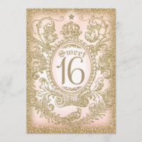 Sweet 16 Once Upon a Time Princess Invitation