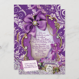 Sweet 16 Quinceanera Party Invitations