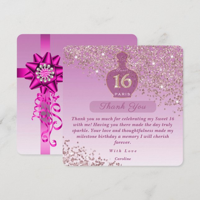 Sweet 16 Rosé Studio de parfums Merci (Devant / Derrière)