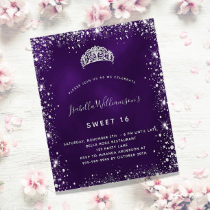 Sweet 16 violet argent parties scintillant tiara i