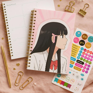 Sweet Anime Girl Planificateur esthétique