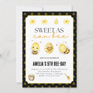 Sweet As Can Beth Birthday Invitation N'Importe Qu