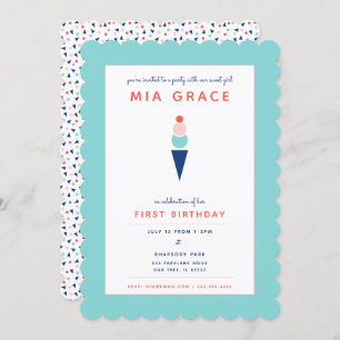 Sweet as Ice Cream Invitation