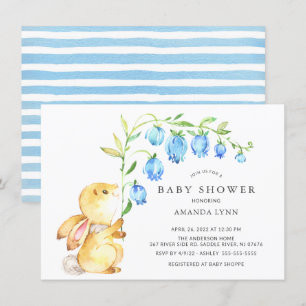 Sweet Baby Bunny Baby shower Invitation
