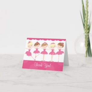 Sweet Ballerina Danse Anniversaire Merci Note
