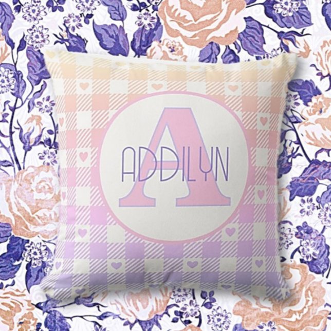 Sweet bébé fille coussin personnalisé (Créateur téléchargé)