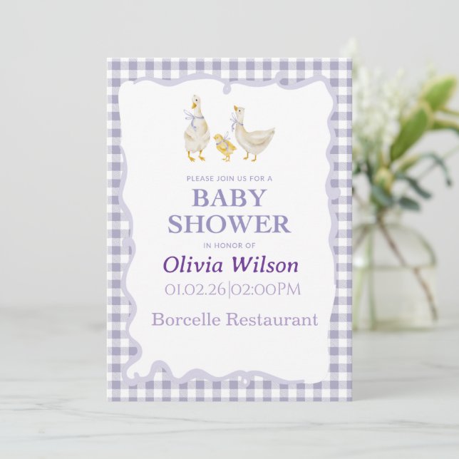 Sweet Beginnings Baby Shower Collection Invitation (Debout devant)