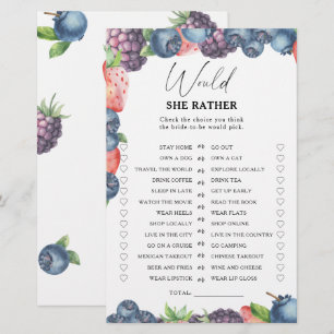 Sweet Berry - Plutôt nuptiale jeu de douche