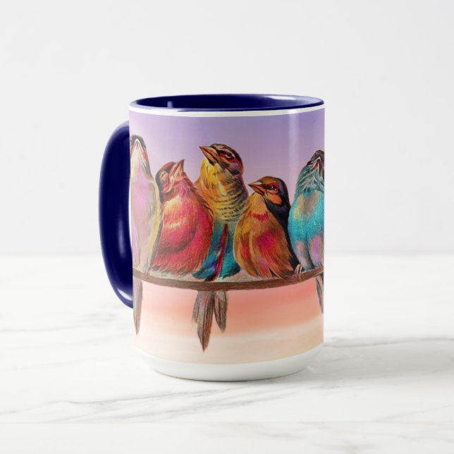 Sweet Bird Art sur Mug Cup (Devant gauche)