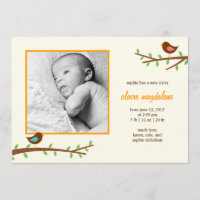 Sweet Birdies Baby Faire-part de naissance