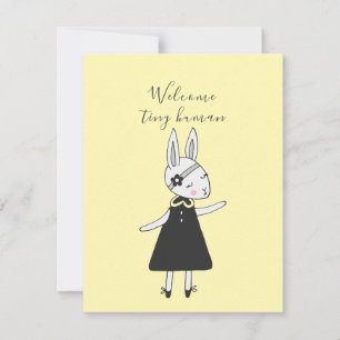 Sweet Bunny Bienvenue Nouvelle carte bébé
