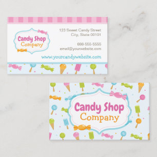 Sweet Candy Fun Confetti Carte de visite