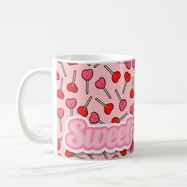Sweet Candy Lollipop Girly Mug (Gauche)