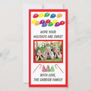 Sweet Candy Noël - Carte photo