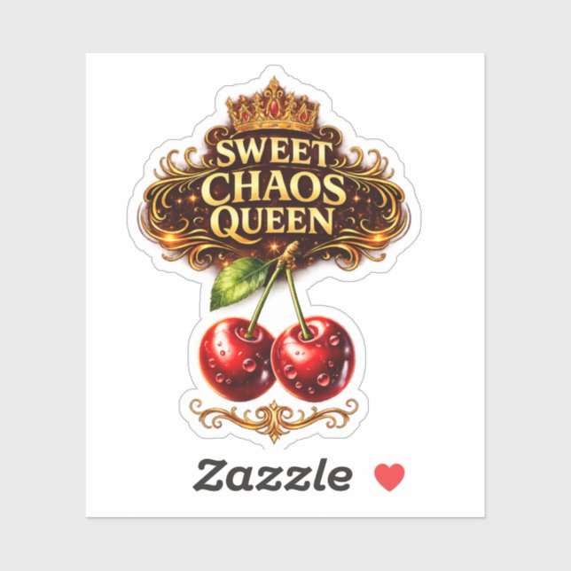 Sweet Chaos Queen Cherry Sticker (Feuille)