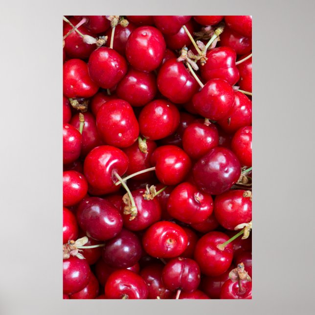 Sweet cherry pattern poster (Devant)