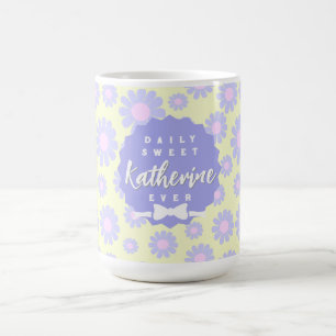 Sweet Daisy Baby Jaune Purple Mug rose