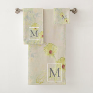 Sweet Daisy Monogram Taupe