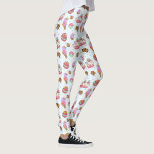Sweet Dessert Traitements Leggings Motifs