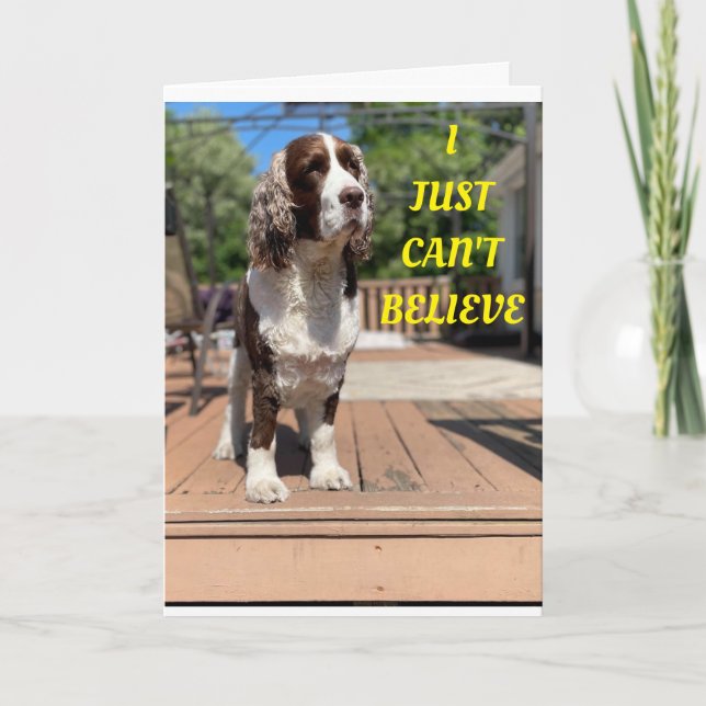 SWEET DOGS DIT HEUREUX 50ème ANNIVERSAIRE ! Carte (Devant)