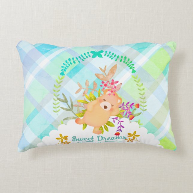 Sweet Dreams Bear Baby Coussin (Devant)