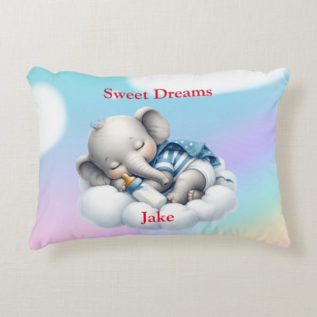 Sweet Dreams Boy Accent Coussin (Devant)