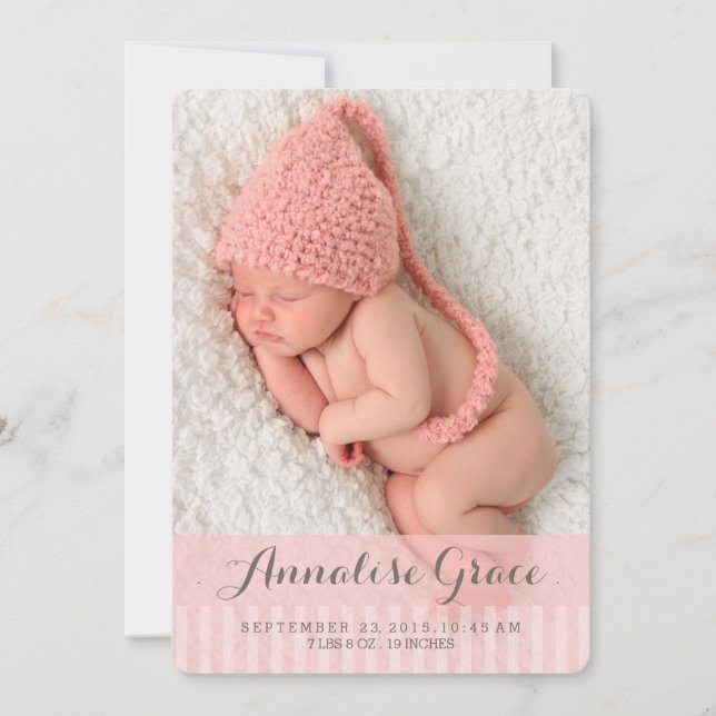 Sweet Dreams Deux photos Faire-part de naissance m (Devant)