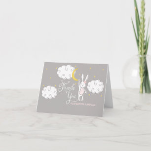 "Sweet Dreams" Lapin Carte de remerciements pliée