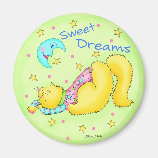 Sweet Dreams Round Magnet (Devant)