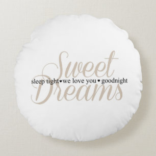 Sweet Dreams Sleep Tight Nursery Cote Coussin
