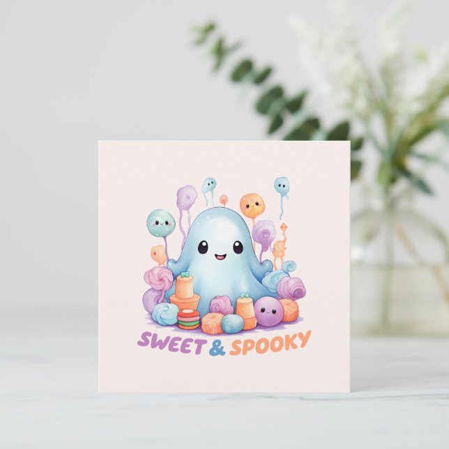 Sweet & Éffrayant - Cute Pastel Blue Ghoul (Debout devant)