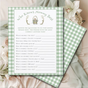 Sweet Fairytale En vichy Baby shower Jeu
